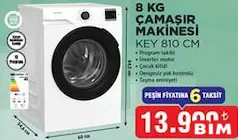KEYSMART 8 KG ÇAMAŞIR MAKİNESİ KEY 810 CM fiyat ve kampanya bilgisi